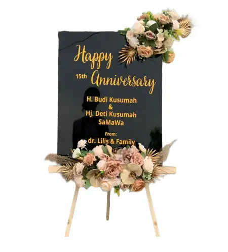 Papan Bunga Akrilik Mendut